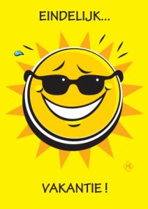 Fijne vakantie allemaal!