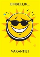 Fijne vakantie allemaal!